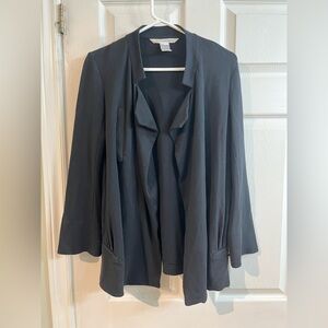 DIANE VON FURSTENBERG Elegant open style heavy jersey jacket size 6
